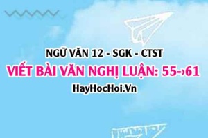 Viết bài Văn nghị luận về một vấn đề có liên quan đến tuổi trẻ trang 55, 56, 57, 58, 59, 60, 61 Ngữ văn 12 Chân trời sáng tạo